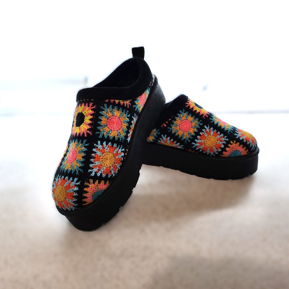 Crochet Clog style Slip on Shoes
